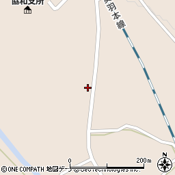 秋田県大仙市協和境境3周辺の地図