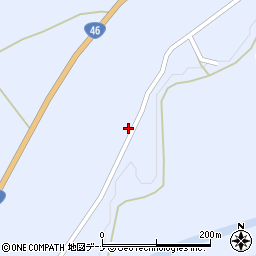 秋田県大仙市協和荒川平城周辺の地図