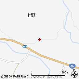 秋田県仙北市角館町西長野上野24周辺の地図