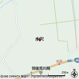 秋田県大仙市協和稲沢水沢周辺の地図