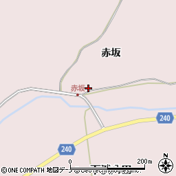 秋田県秋田市下浜八田赤坂36周辺の地図