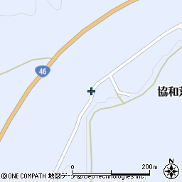 秋田県大仙市協和荒川（町下モ）周辺の地図