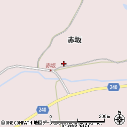 秋田県秋田市下浜八田赤坂44-1周辺の地図