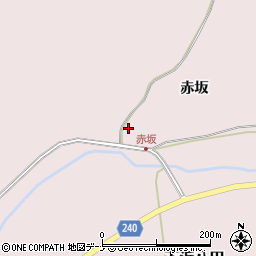 秋田県秋田市下浜八田赤坂27周辺の地図