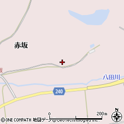 秋田県秋田市下浜八田赤坂89周辺の地図
