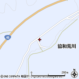 秋田県大仙市協和荒川上荒川47周辺の地図