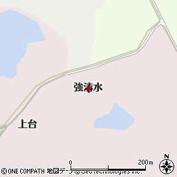 秋田県秋田市下浜八田強清水周辺の地図