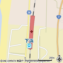 下浜駅周辺の地図