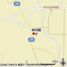 中川郵便局前周辺の地図