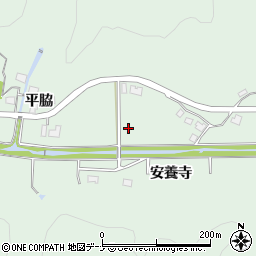 秋田県秋田市雄和椿川安養寺周辺の地図