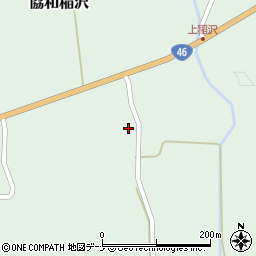 秋田県大仙市協和稲沢稲沢周辺の地図