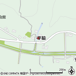 秋田県秋田市雄和椿川平脇周辺の地図