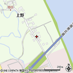 秋田県秋田市下浜楢田上野136周辺の地図