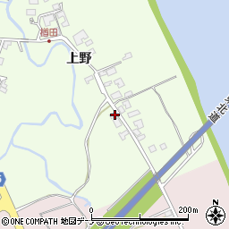 秋田県秋田市下浜楢田上野140周辺の地図
