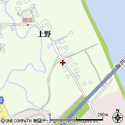 秋田県秋田市下浜楢田上野141-2周辺の地図