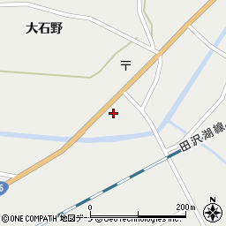 秋田県仙北市田沢湖卒田大石野6周辺の地図