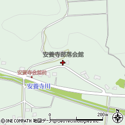安養寺部落会館周辺の地図