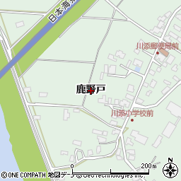 秋田県秋田市雄和椿川（鹿野戸）周辺の地図