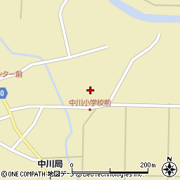 秋田県仙北市角館町川原中道周辺の地図