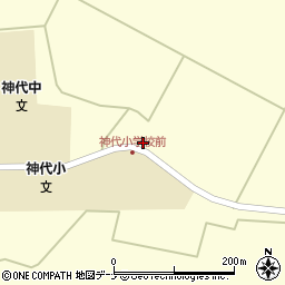 秋田県仙北市田沢湖神代野中清水104周辺の地図