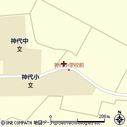 秋田県仙北市田沢湖神代野中清水105周辺の地図