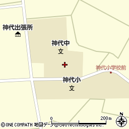 仙北市立神代中学校周辺の地図