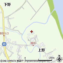 秋田県秋田市下浜楢田上野83-2周辺の地図
