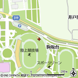 秋田県秋田市雄和椿川駒坂台1-1周辺の地図