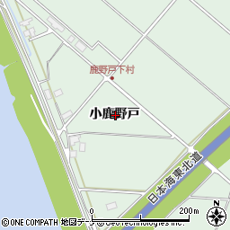 秋田県秋田市雄和椿川小鹿野戸周辺の地図