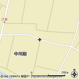 秋田県仙北市角館町川原中川原周辺の地図