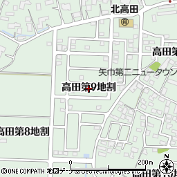 岩手県矢巾町（紫波郡）高田（第９地割）周辺の地図