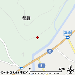 秋田県仙北市田沢湖梅沢都野周辺の地図