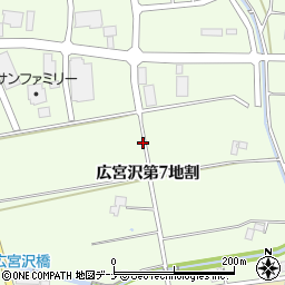 岩手県紫波郡矢巾町広宮沢第７地割周辺の地図