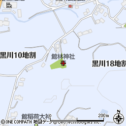 館林神社周辺の地図