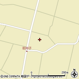 秋田県仙北市角館町川原若神子周辺の地図