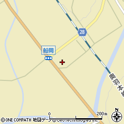秋田県大仙市協和船岡（下船岡）周辺の地図