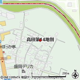 岩手県矢巾町（紫波郡）高田（第１４地割）周辺の地図