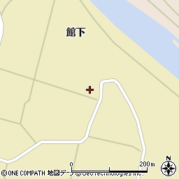 秋田県仙北市角館町川原館下周辺の地図