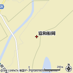 秋田県大仙市協和船岡善知鳥周辺の地図