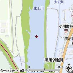 北上川周辺の地図