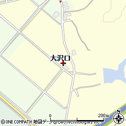 秋田県秋田市雄和田草川大沢口周辺の地図