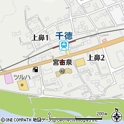 千徳郵便局周辺の地図