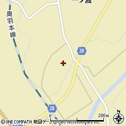 秋田県大仙市協和船岡一ノ渡203周辺の地図