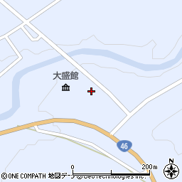 秋田県大仙市協和荒川川前周辺の地図