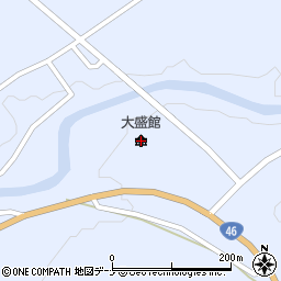 大仙市役所　協和支所大盛館周辺の地図