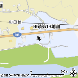 株式会社東日本宇佐美　１０６号宮古ＳＳ周辺の地図