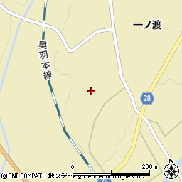 秋田県大仙市協和船岡一ノ渡180周辺の地図