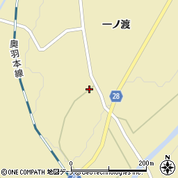 秋田県大仙市協和船岡一ノ渡194周辺の地図
