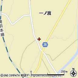 秋田県大仙市協和船岡一ノ渡204周辺の地図