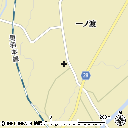 秋田県大仙市協和船岡一ノ渡193周辺の地図